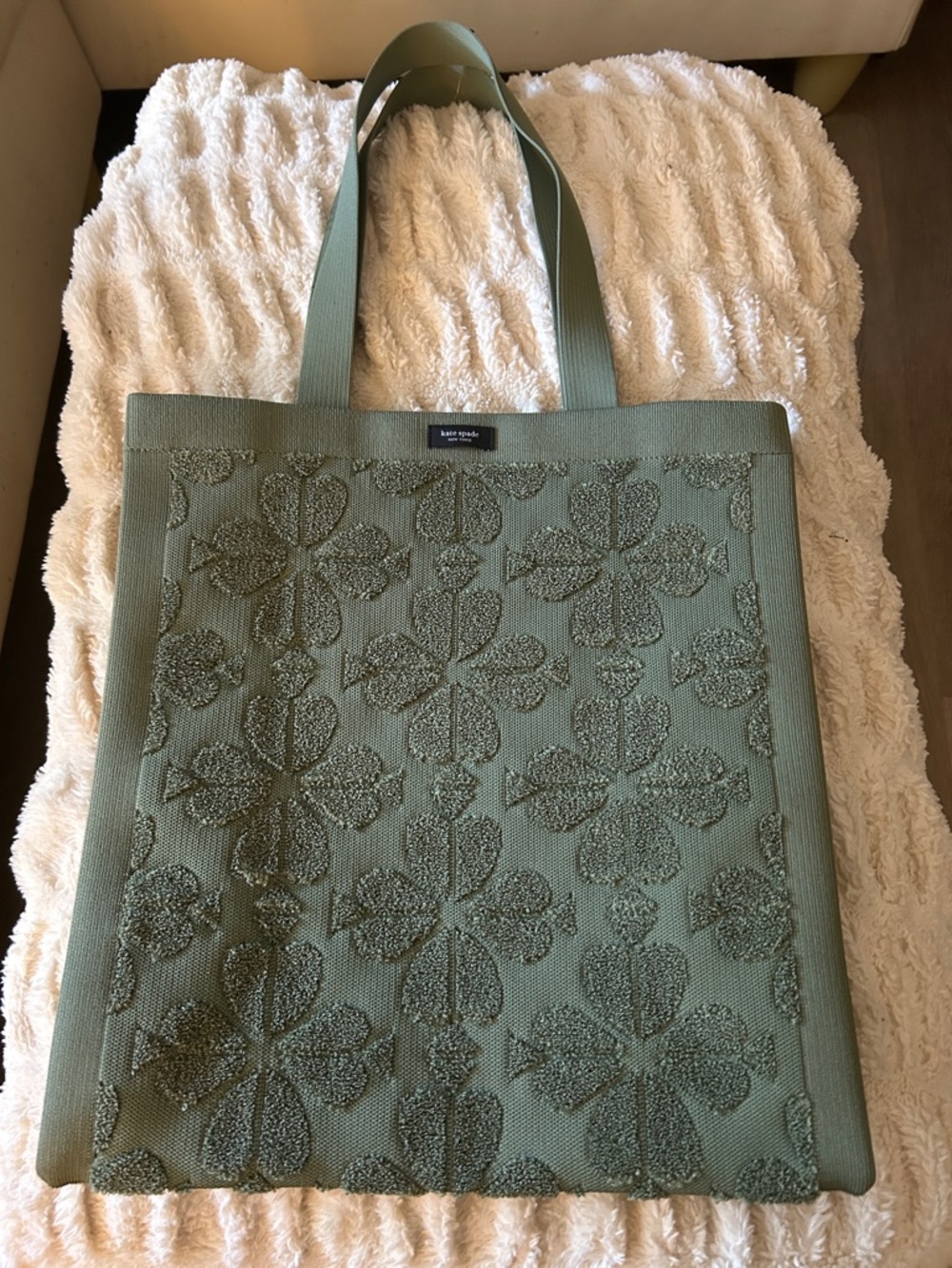 kate spade cedar Stan Brooke Carryall floral appliqué tote, NWT, Large Tote